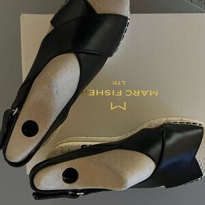 Marc Fisher Black Espadrille Sandals